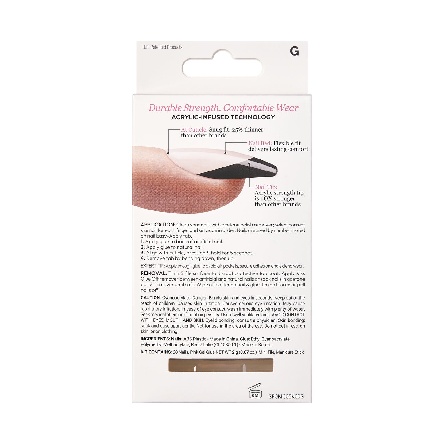 Acrylic Nude French Color - Flame